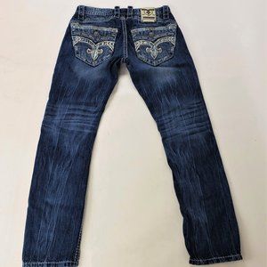 ROCK REVIVAL ADRIEL Jeans Slim Straight Flap Back